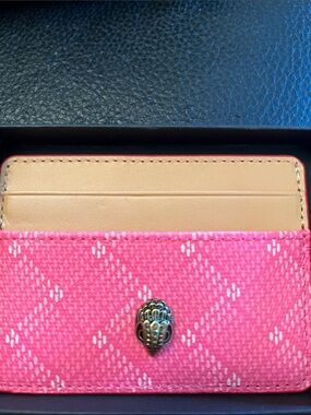 KURT GEIGER LONDON NWT Camden JEWELED EAGLE HEAD CARD HOLDER